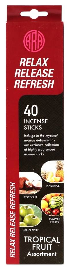Relax Release Refresh Incense Sticks, Tropical Fruit (40 ct)