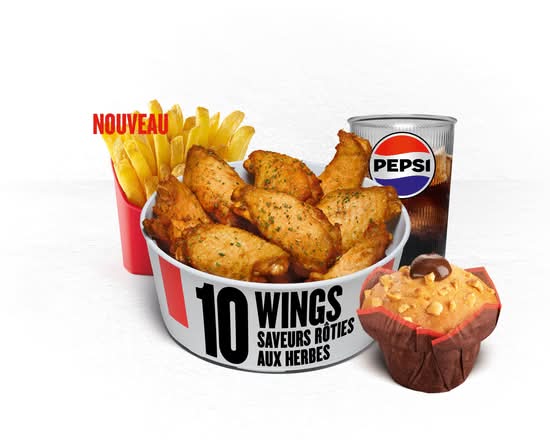 MENU WINGS® SAVEURS ROTIIES AUX HERBES BOX