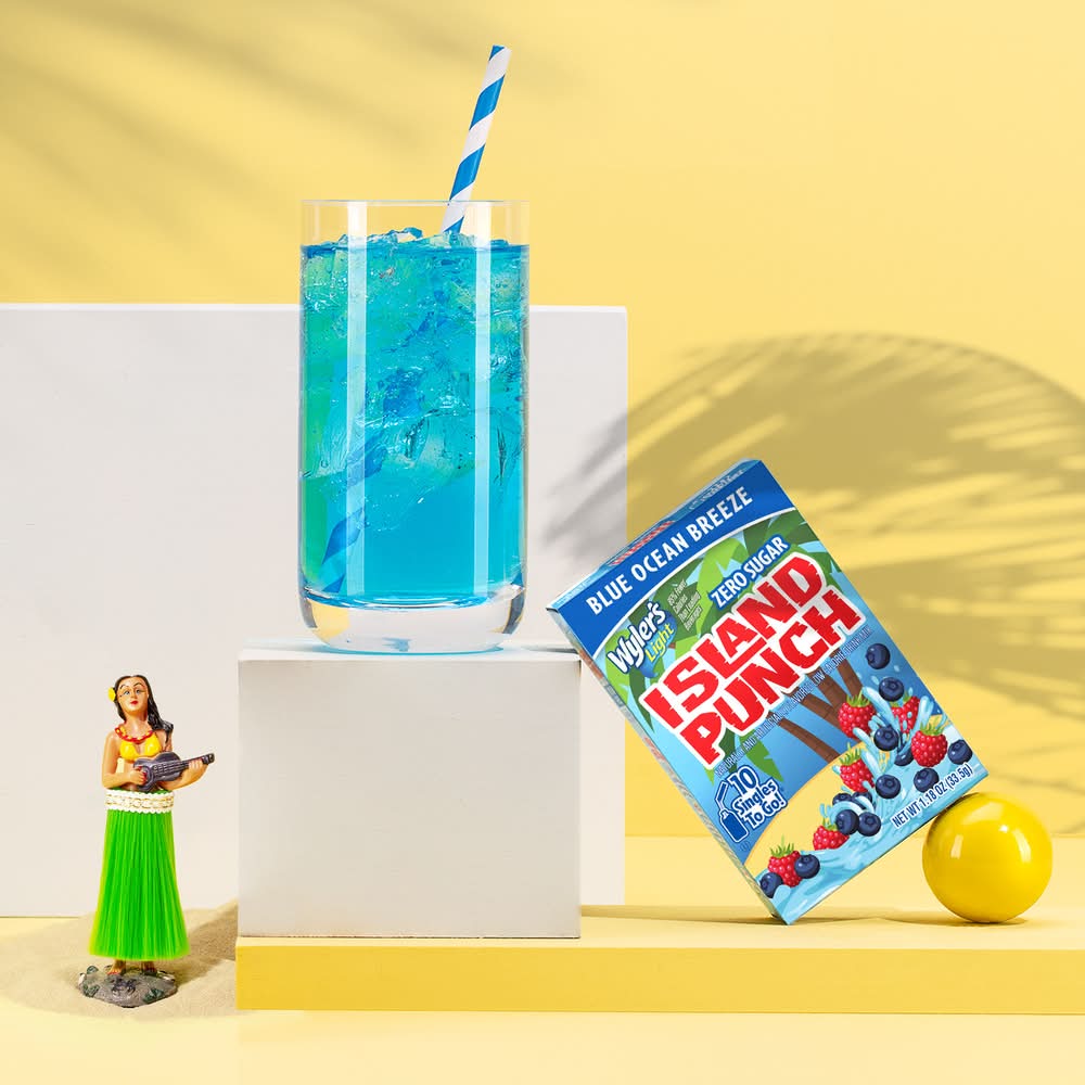 Wyler's Light Zero Sugar Island Punch Drink Mix, Blue Ocean Breeze