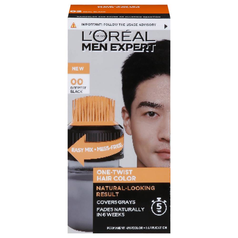 L'oreal Men Expert Real Black Permanent Hair Color 02