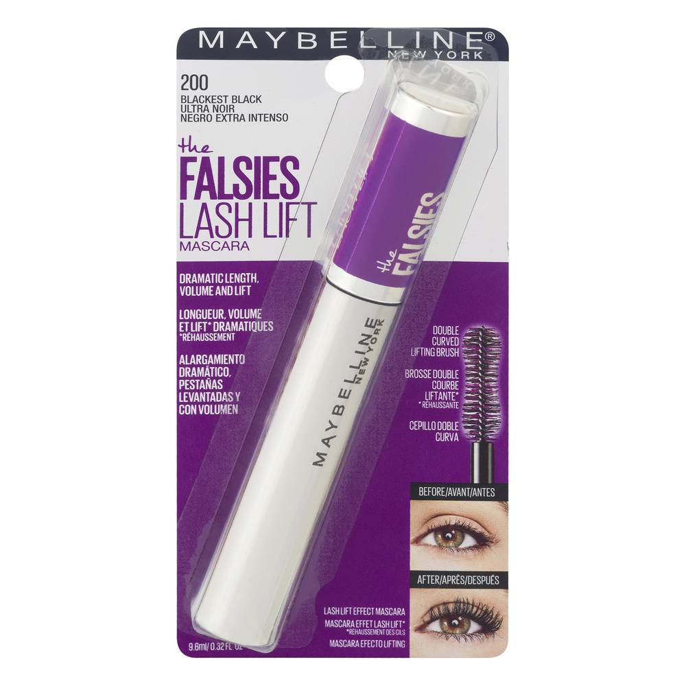 Maybelline Blackest Black 200 the Falsies Lash Lift Mascara