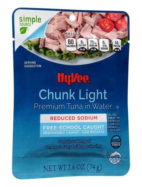 Hy-Vee Chunk Light Premium Tuna in Water (2.6 oz)