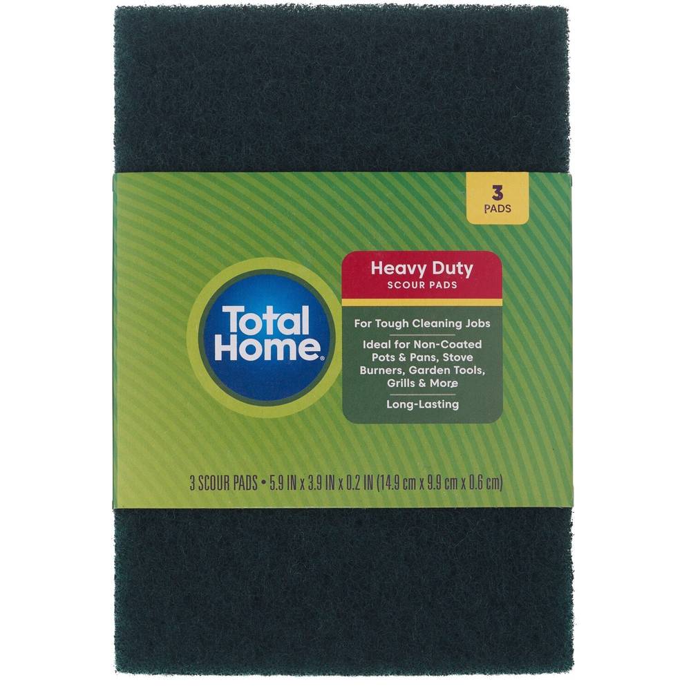 Total Home Scouring Pads, 3 ct