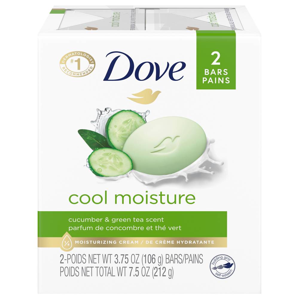 Dove Cucumber and Green Tea Scent Beauty Bars (2 ct)