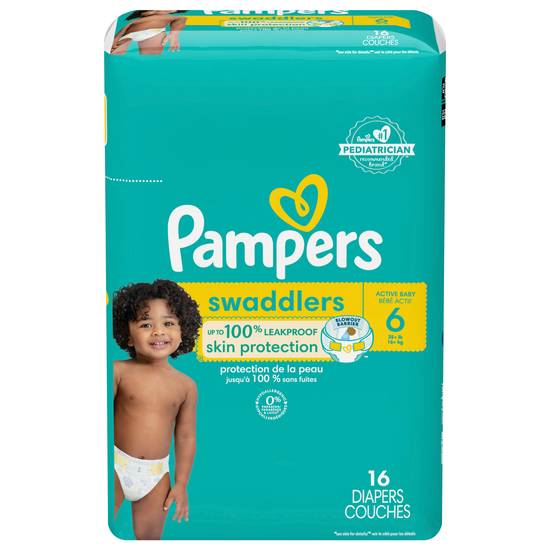 Pampers Diapers (35+ lb) (16 units)