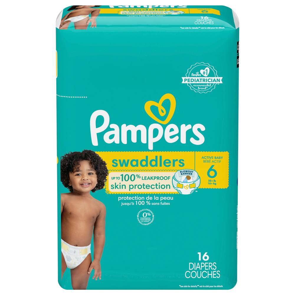 Pampers Diapers, Size 6 (16 ct)