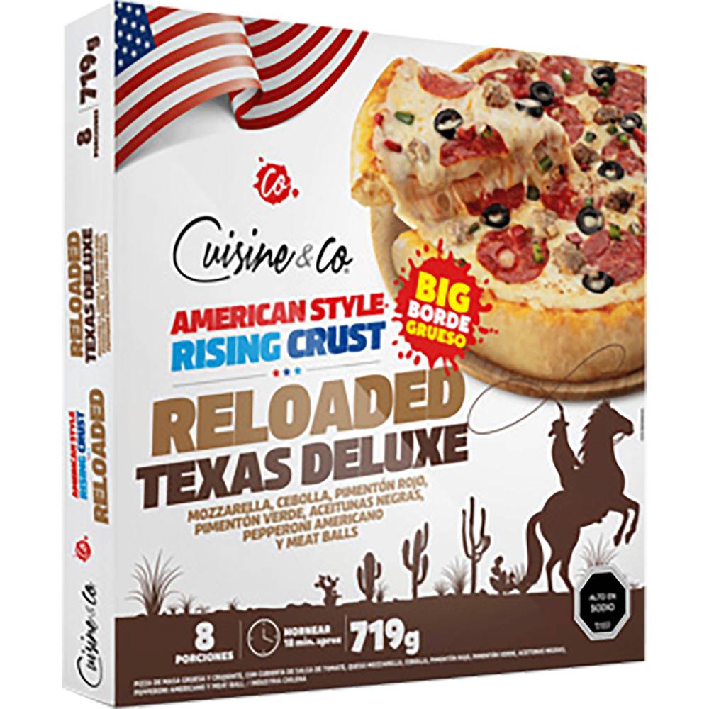 Cuisine & co pizza americana congelada deluxe (719 g)