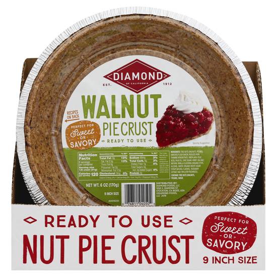 Diamond Of California Walnut Pie Crust