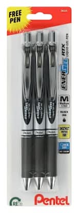 Pentel® Energel RTX Liquid Gel Pen 4-Pack