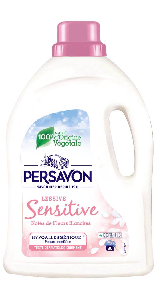 Persavon - Lessive sensitive 30 lavages ( 1.5 L ) en livraison à