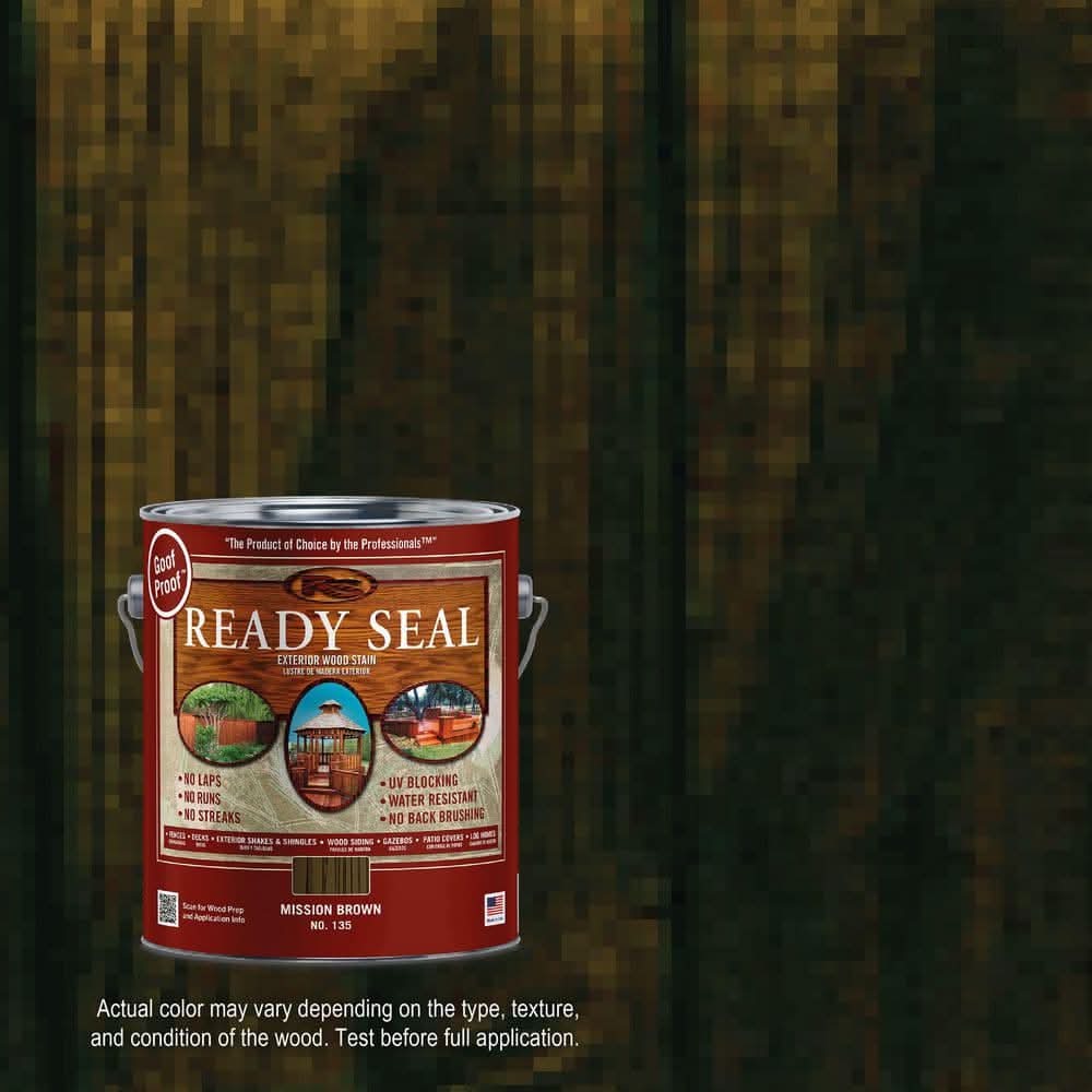 Ready Seal 1 Gal. Mission Brown Exterior Wood Stain And Sealer