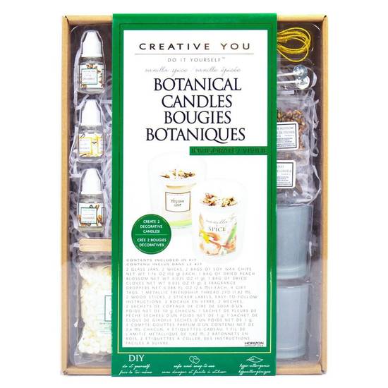 Creative You D.i.y. Vanilla Spice Botanical Candles (1 kit)