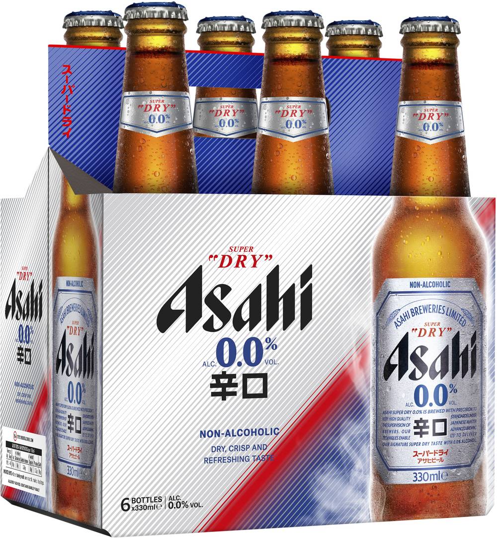 Asahi 0.0% Bottle 330mL X 6 pack