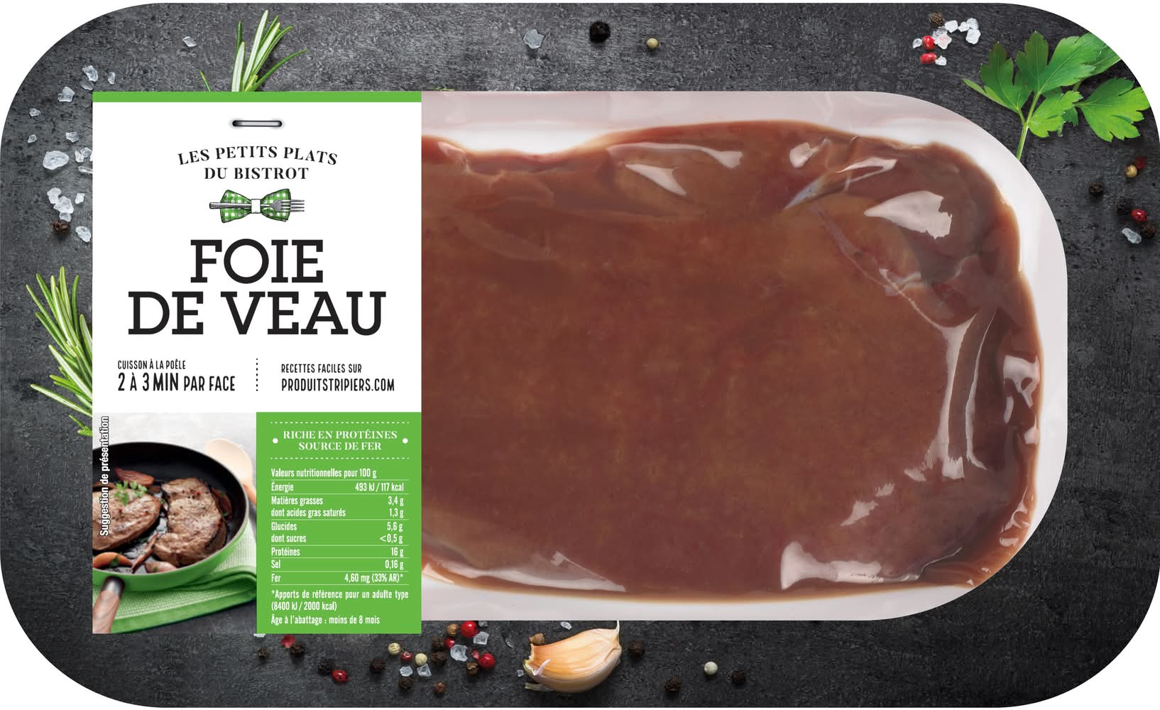 Les Petits Plats Du Bistrot - Foie de veau (130g)