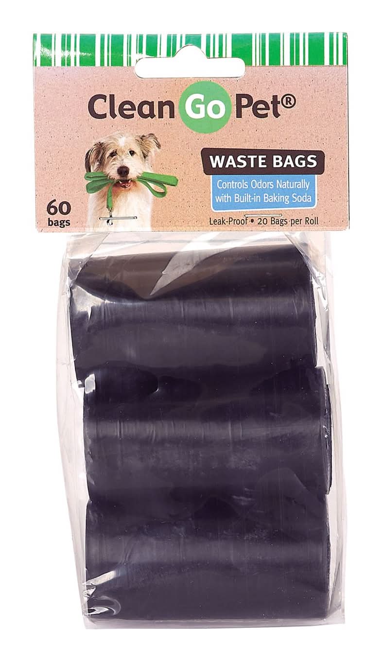 Clean Go Pet Plastic Disposable Pet Waste Bags 3 Pk