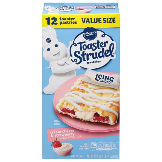 Pillsbury Cream Cheese & Strawberry Toaster Strudel (12 ct)