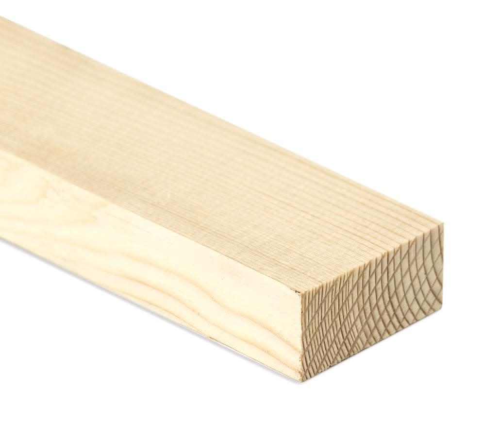 ReliaBilt 1-in x 2-in x 6-ft Unfinished #2 S4S Whitewood Common Softwood Board