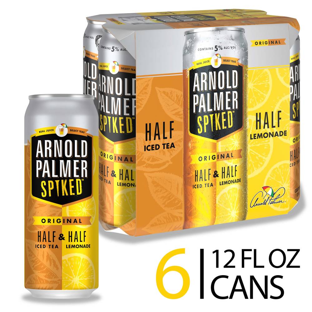 Arnold Palmer Spiked Original Half Lemonade & Half Iced Tea Malt Beverage (6 x 12 fl oz)