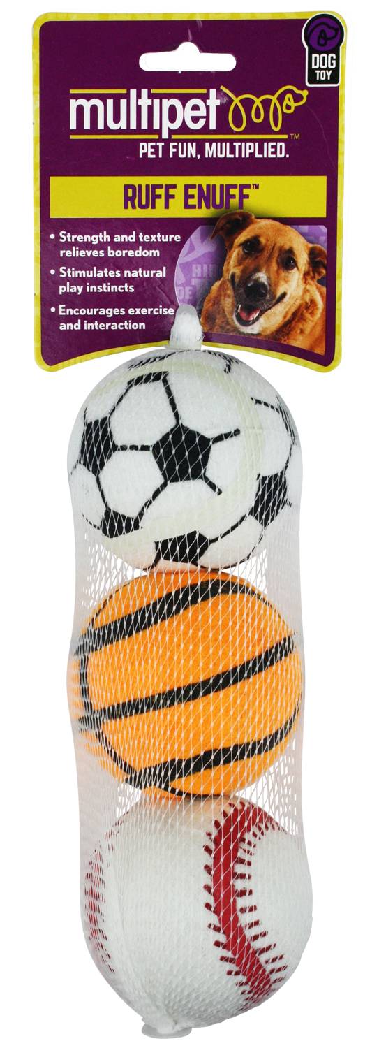 Multipet Sport Tennis Ball 3pk | 29163