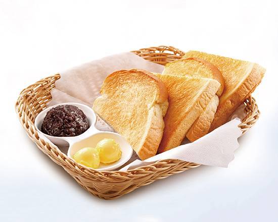 紅豆奶油烤土司 Toasted Toast with Red Bean and Butter