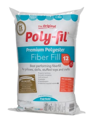 Fairfield Farms Premium Fiber Poly Fil Bag, White (12 oz)
