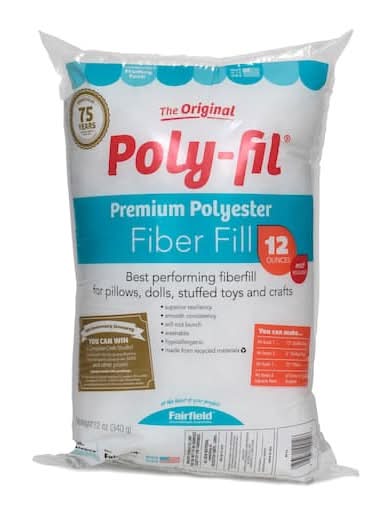 Fairfield Farms Premium Fiber Poly Fil Bag, White (12 oz)