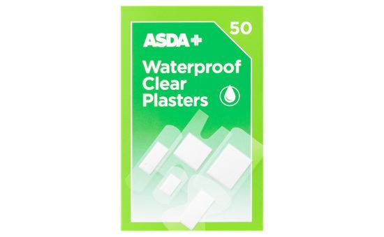 Asda 50 Waterproof Clear Plasters