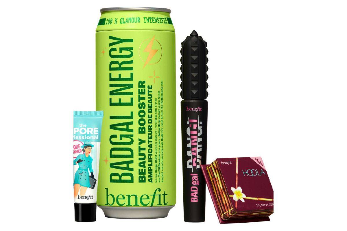 Benefit BADgal Energy Mascara, Pore Primer & Bronzer Trio