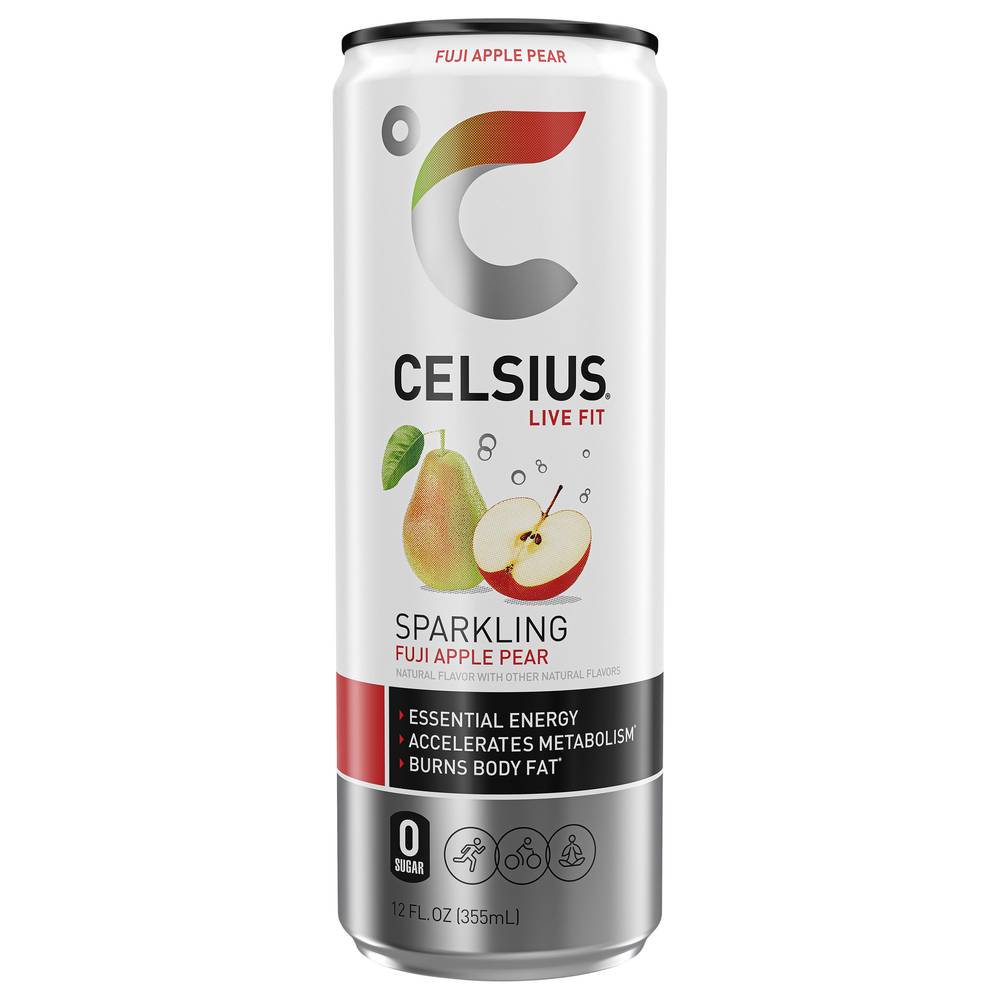 Celsius Sparkling Energy Drink (12 fl oz) (fuji apple pear)