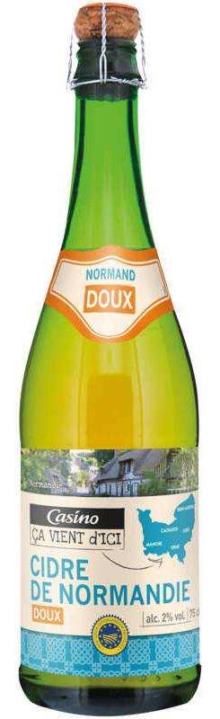 Casino Ça Vient D'Ici Cidre De Normandie - Doux - Alc. 2% Vol. - 75Cl