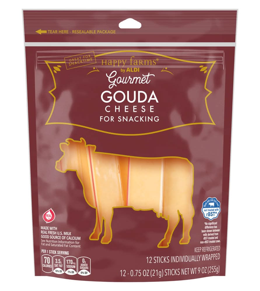 Happy Farms Gouda Cheese Snack Sticks (12 x 0.75 oz)