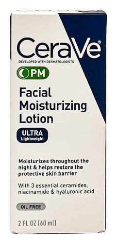 CeraVe Pm Lotion, Face Moisturizer For Night Use (2 oz)