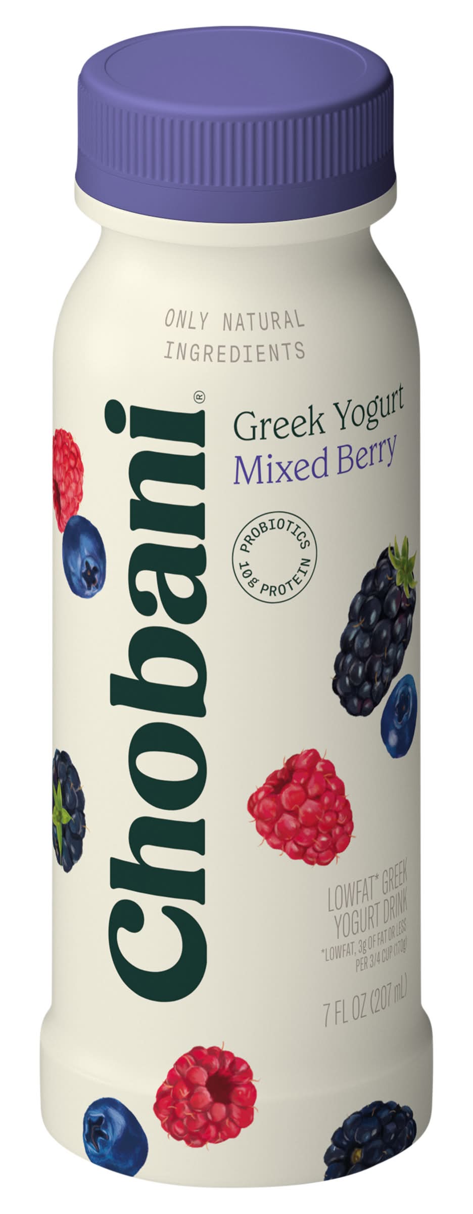 Chobani Low Fat Greek Yogurt Drink, Mixed Berry (7 fl oz)