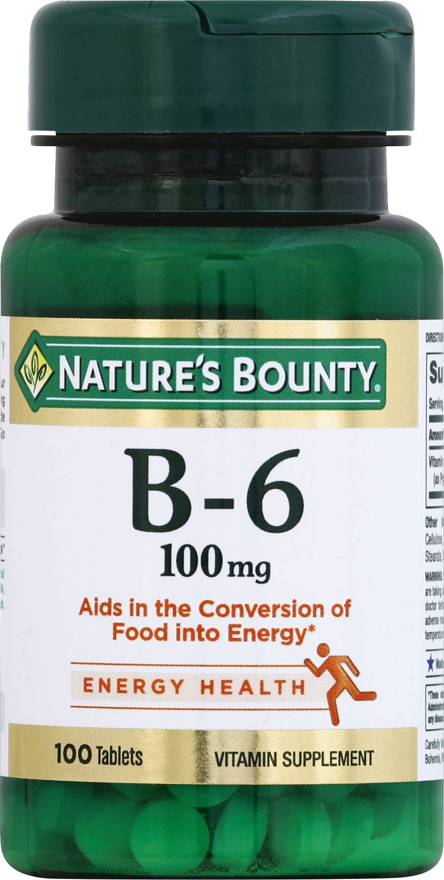 Nature's Bounty 100 Mg Vitamin B-6 Tablets