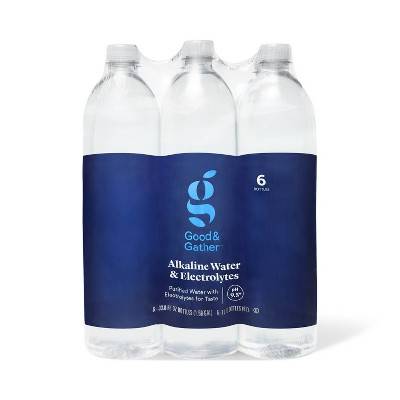 Good & Gather Alkaline Water & Electrolytes (6 x 35.27 oz)