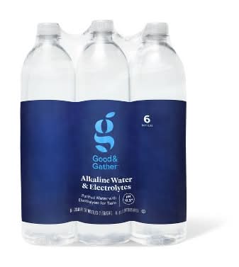Good & Gather Alkaline Water & Electrolytes (6 x 1 L)