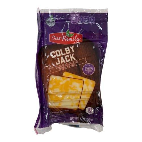 Our Family Colby Jack Sliced Cheese (8 oz)