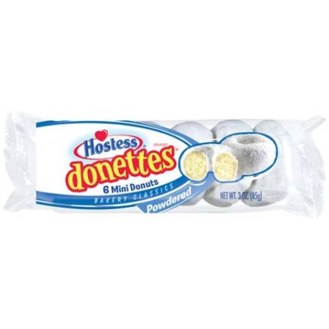 Hostess Donettes Powdered 6 Count