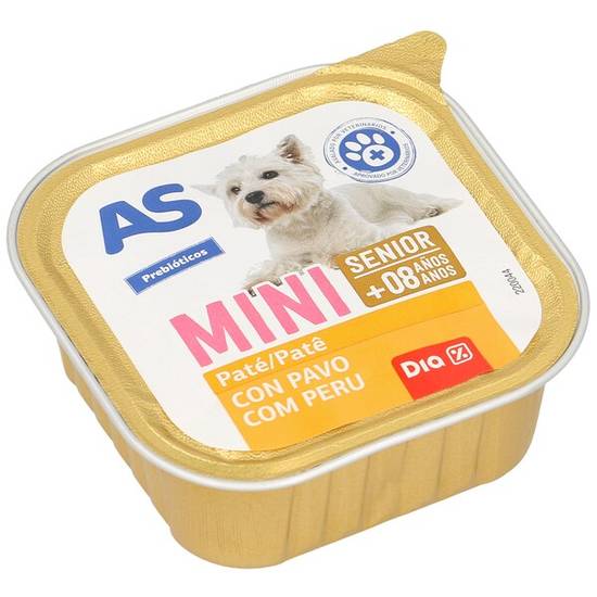 Alimento para perros senior con carne As tarrina 150 g