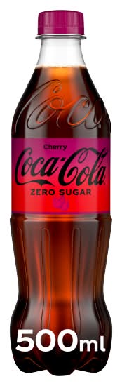 Coca-Cola Cherry, Zero Sugar Flavored Soda (500ml)