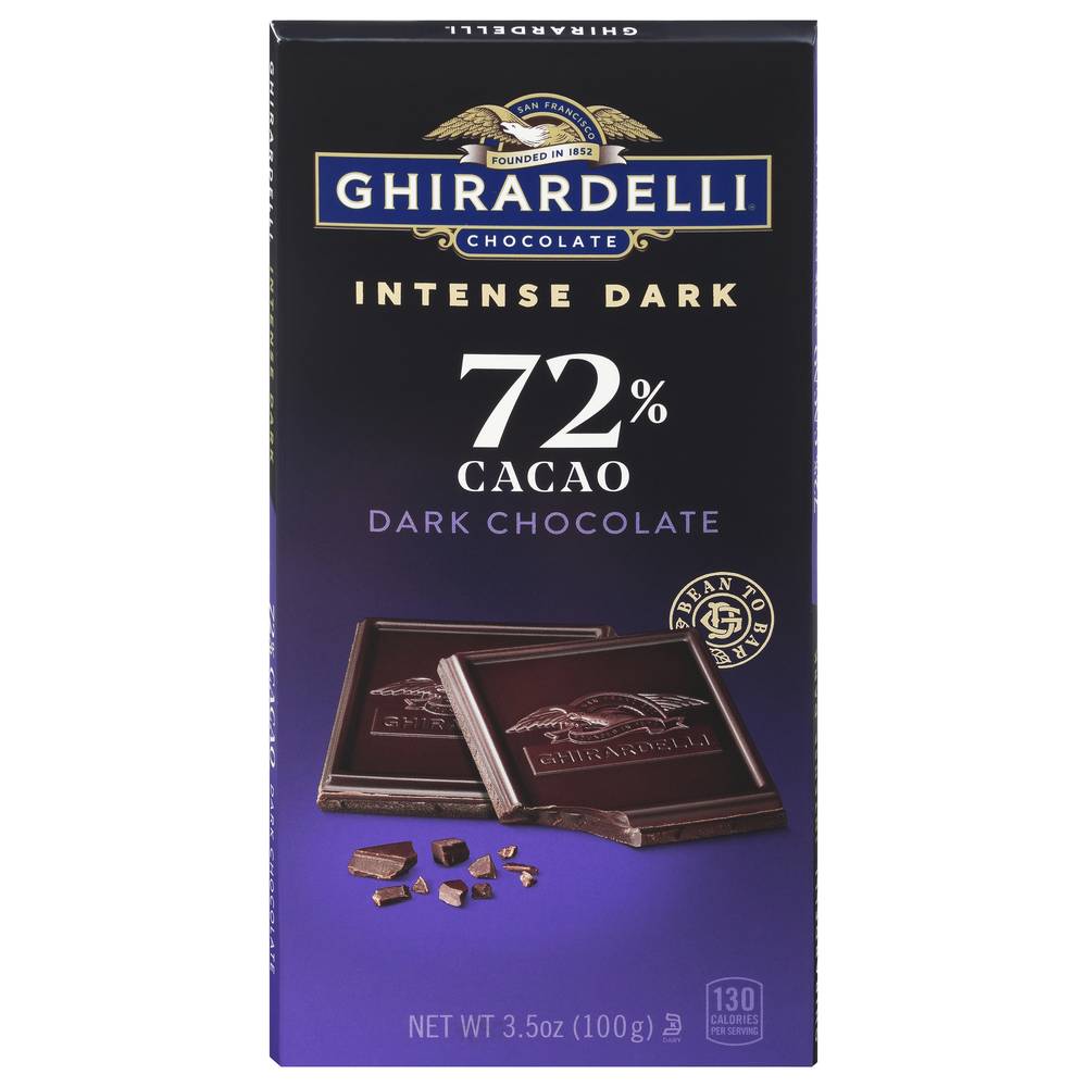 Ghirardelli Intense Dark 72% Cacao Dark Chocolate (3.5 oz)