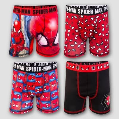 Spider-Man Boys Boxer Briefs, 6 (4 ct)