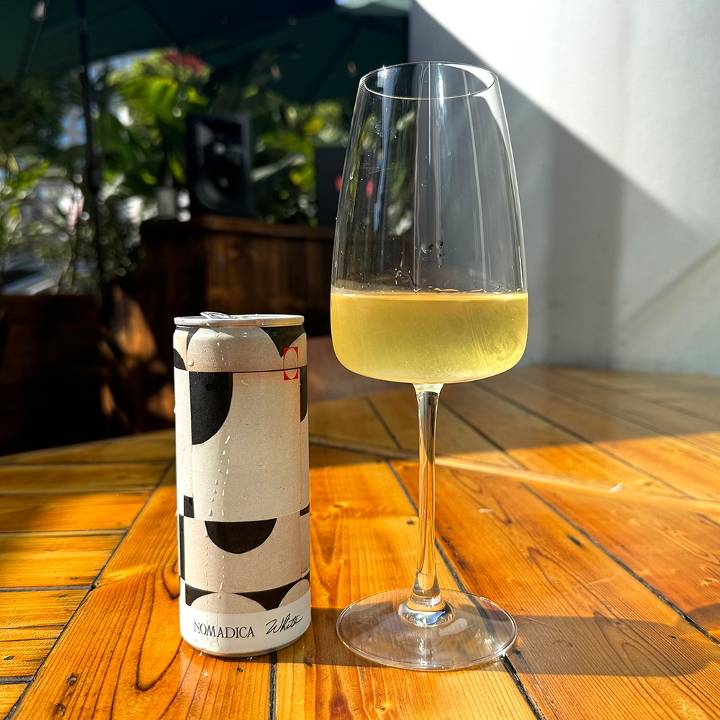 Nomadica Whispers Still White, 250 mL Canned White Wine (13% ABV)