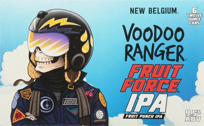 Voodoo Ranger New Belgium Fruit Force Punch Ipa Beer (6 pack, 12 fl oz)