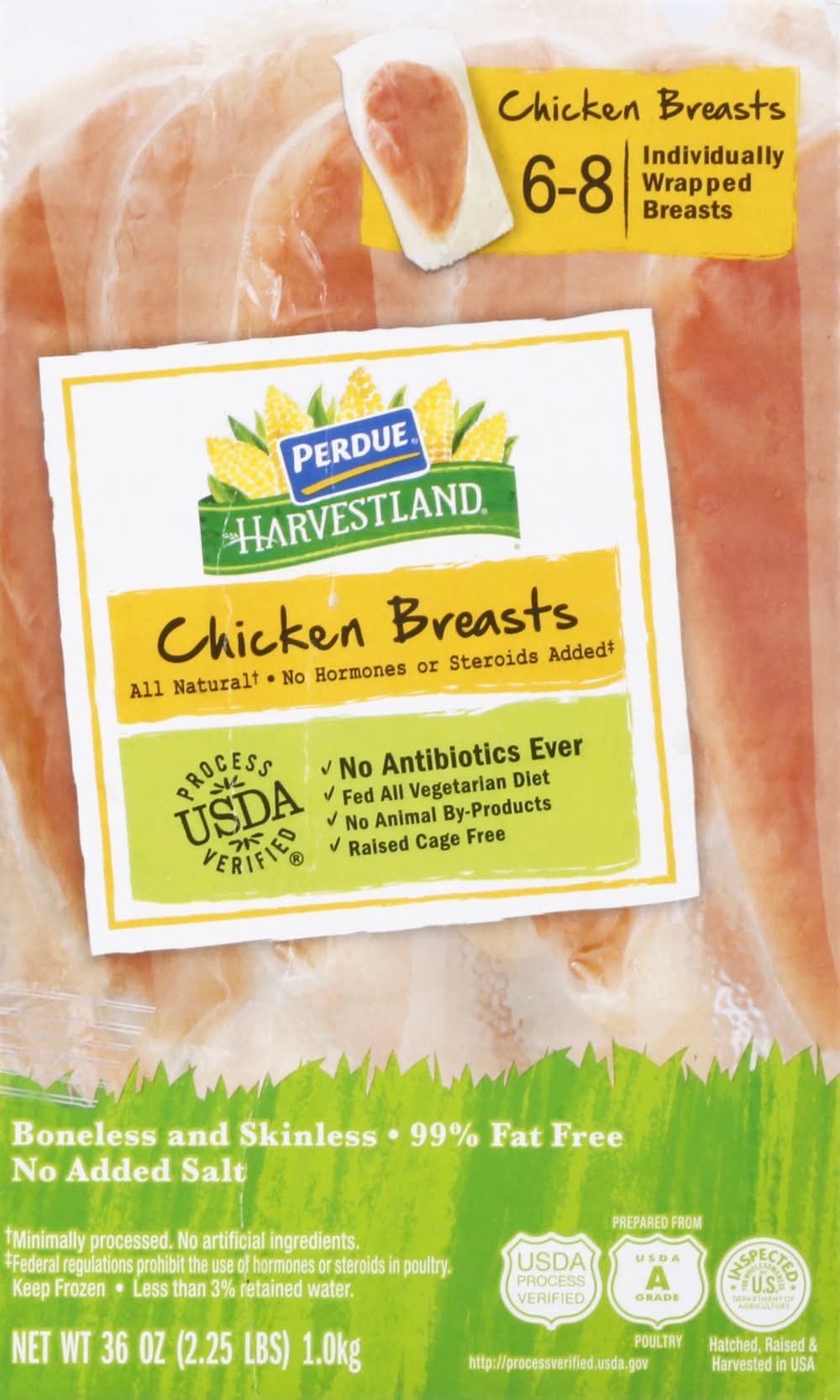 Perdue Harvestland Boneless & Skinless Chicken Breasts (36 oz)
