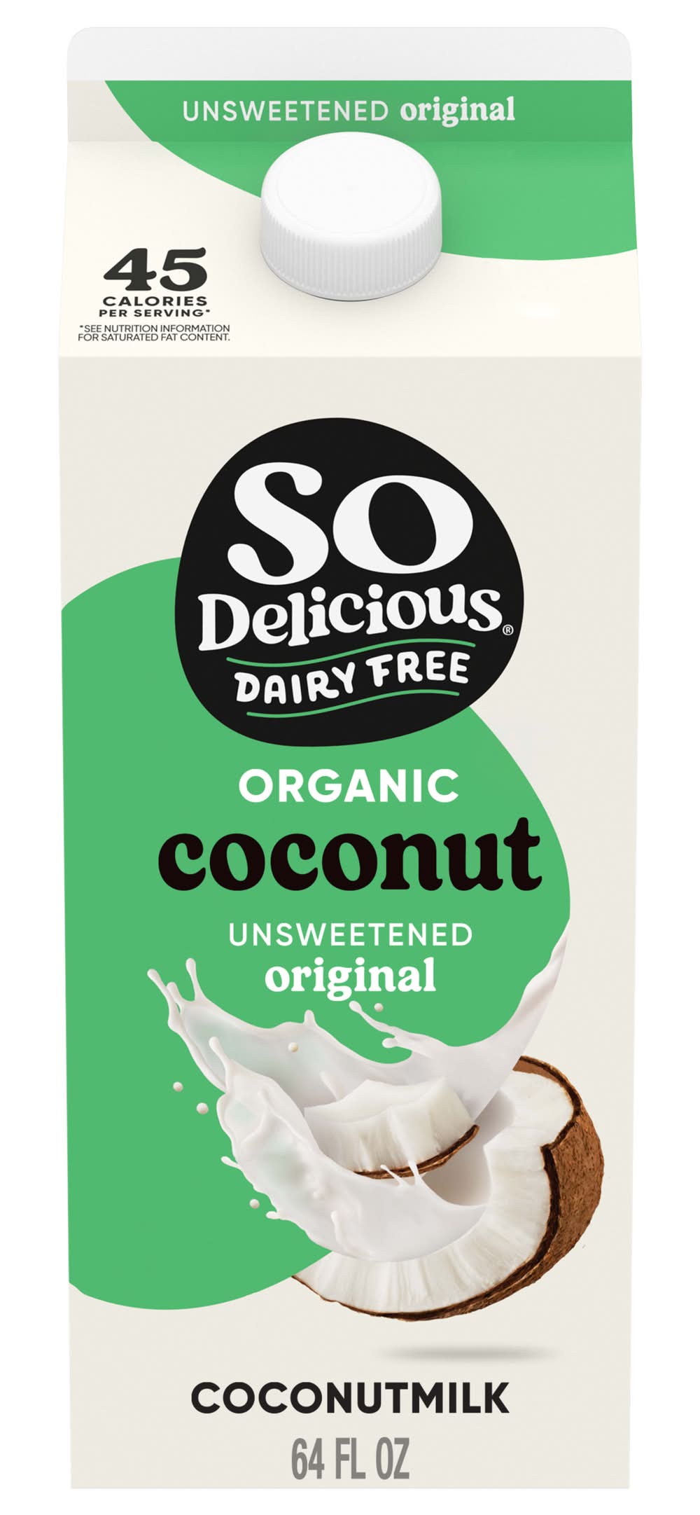 So Delicious Coconutmilk, Unsweetened (64 fl oz)