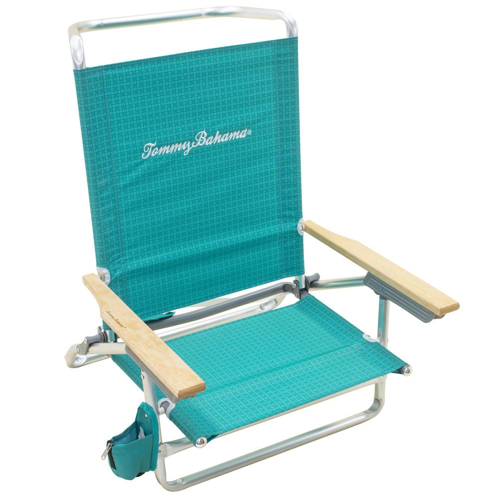 Tommy Bahama Polyester Teal Folding Beach Chair (Adjustable and Carrying Strap/Handle Included) | SC590TB-310LWPDQ4