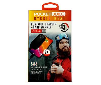 Pocket Juice 5200mah Portable Charger & Hand Warmer