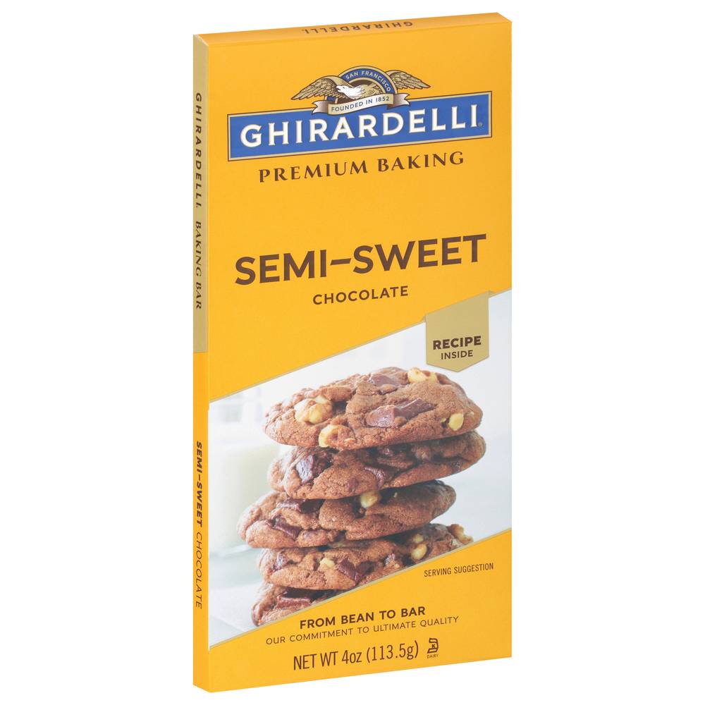 Ghirardelli Semi-Sweet Chocolate Baking Bar (4 oz)