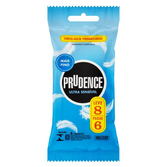 Prudence preservativo ultra sensível (8 preservativos)
